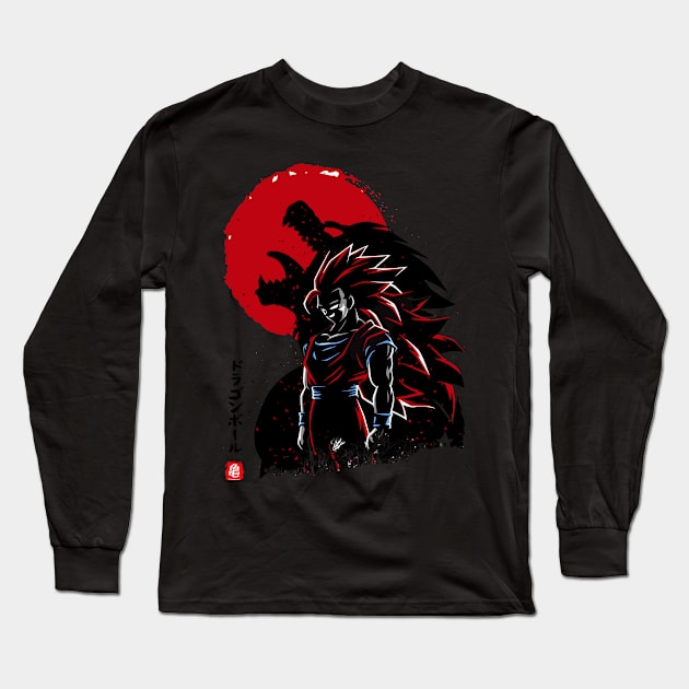 Goku ssj3 ozaru Long Sleeve T-Shirt by Losen500